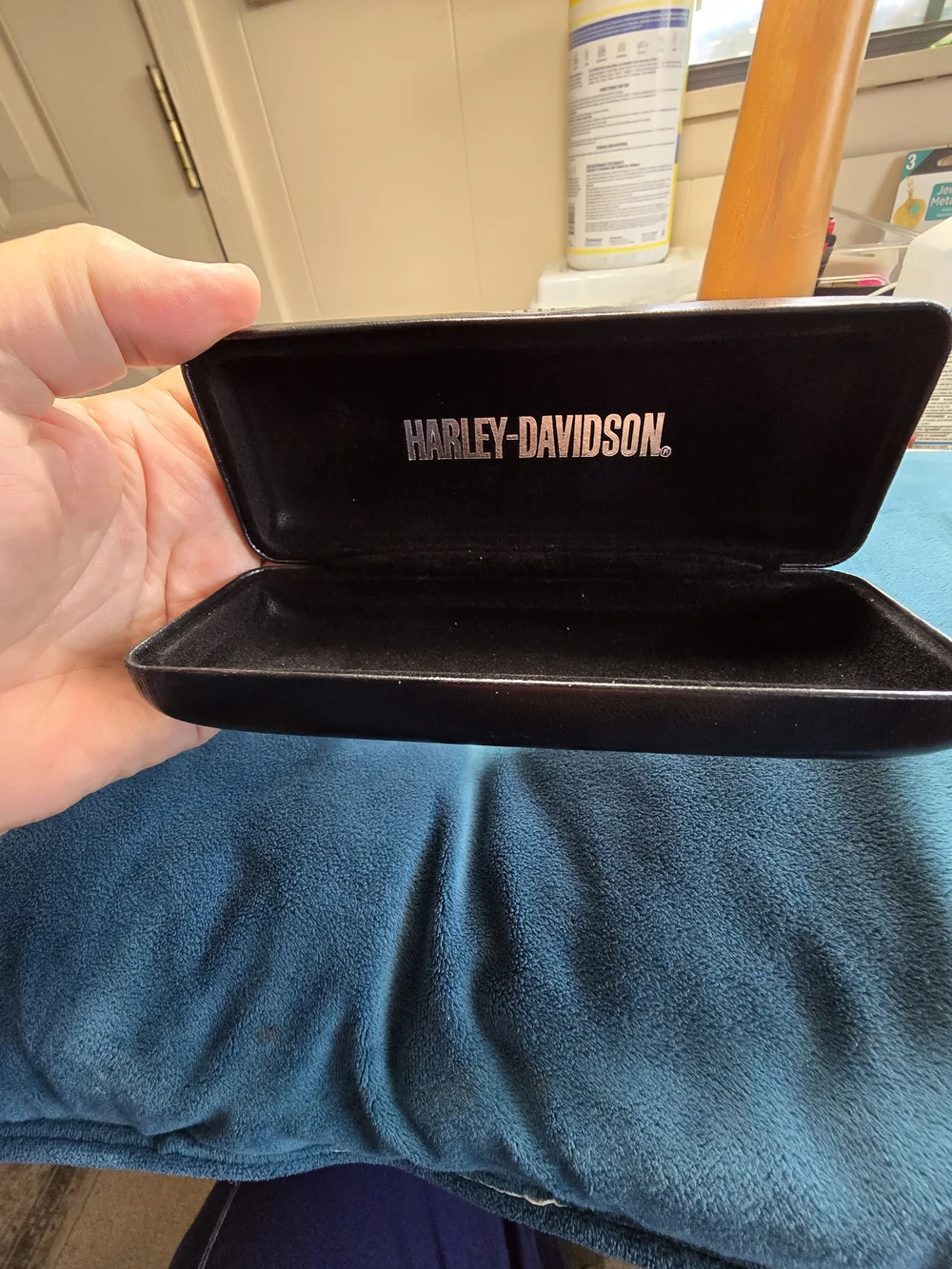 Harley-Davidson Black Eyeglass/Sunglass Case with Eagle Logo